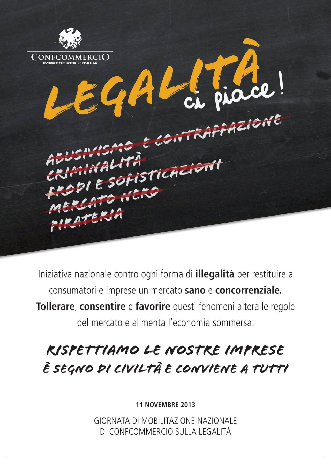 Locandina iniziativa "Legalità ci piace" 