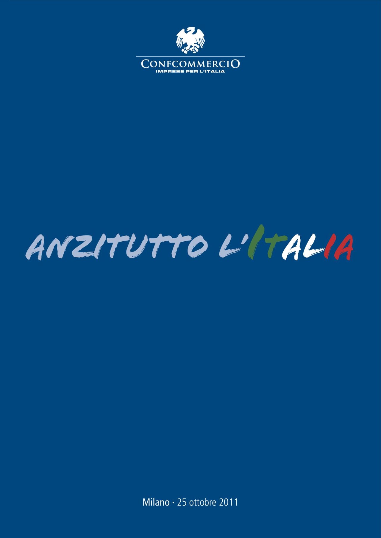 Confcommercio - Documento "Anzitutto L'Italia" 