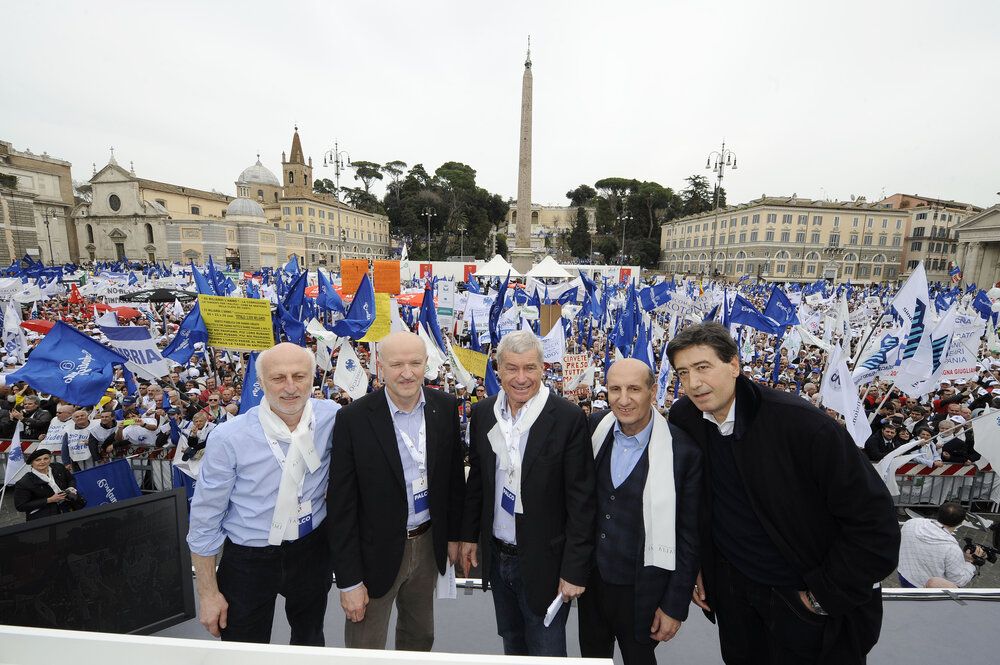 Presidenti R.eTe. Imprese Italia in Piazza del Popolo a Roma
