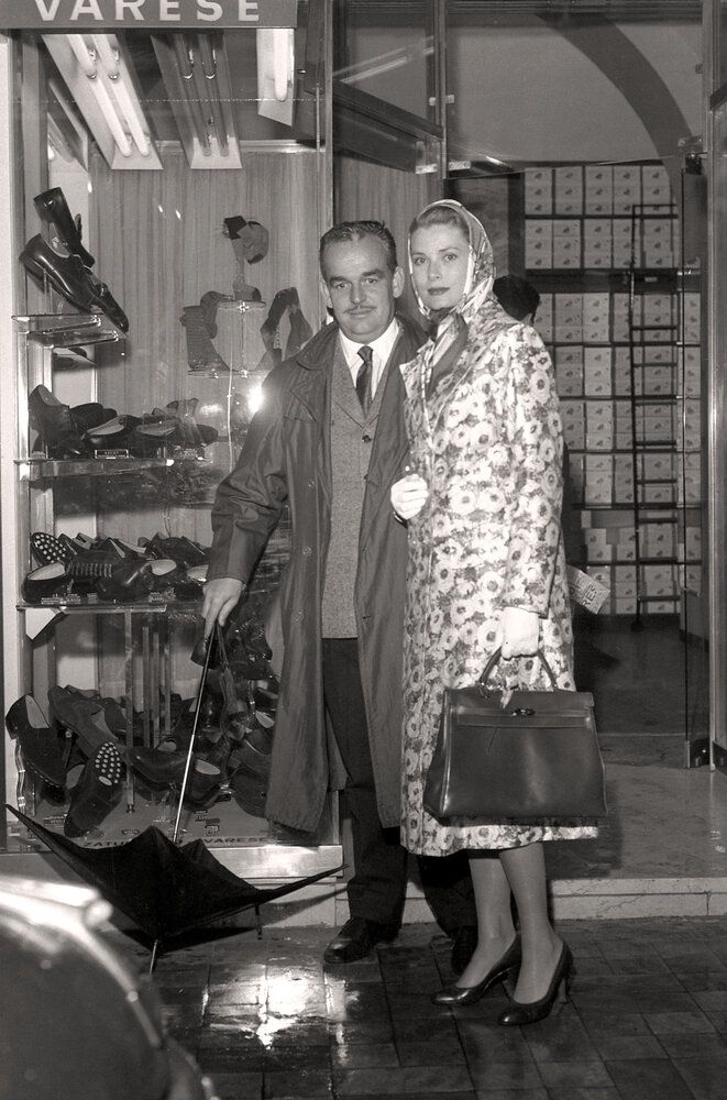 Grace Kelly e il Principe Ranieri di Monaco a Sanremo 